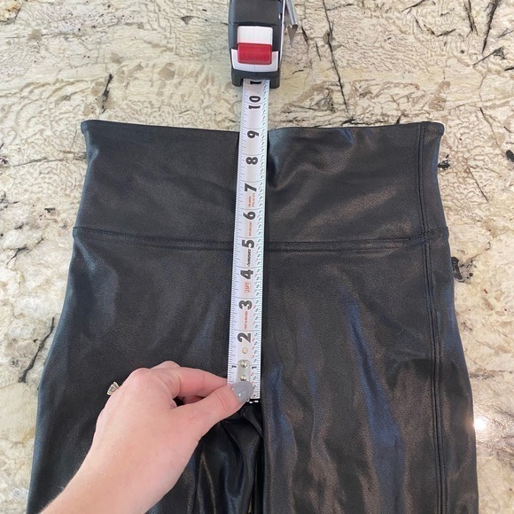 Spanx Faux Leather Black Leggings Size Small - Picture 8 of 8